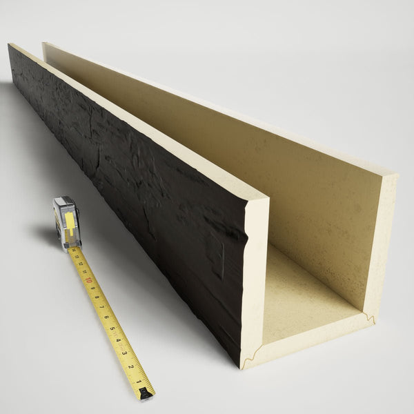 HAND HEWN ENDURATHANE FAUX WOOD CEILING BEAM, ESPRESSO - CrownCornice Mouldings & Millworks Inc.