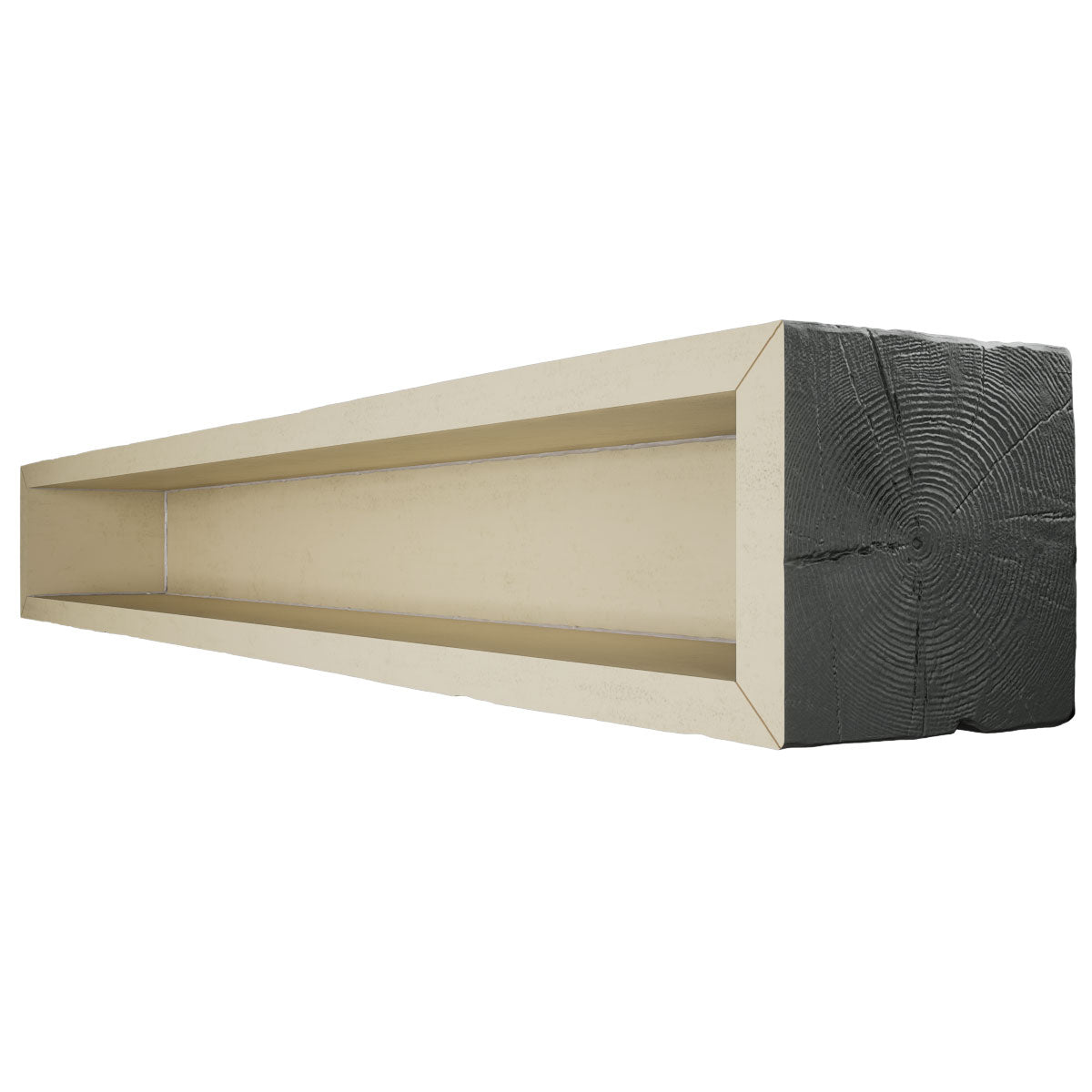 HAND HEWN ENDURATHANE FAUX WOOD CEILING BEAM, SLATE - CrownCornice Mouldings & Millworks Inc.