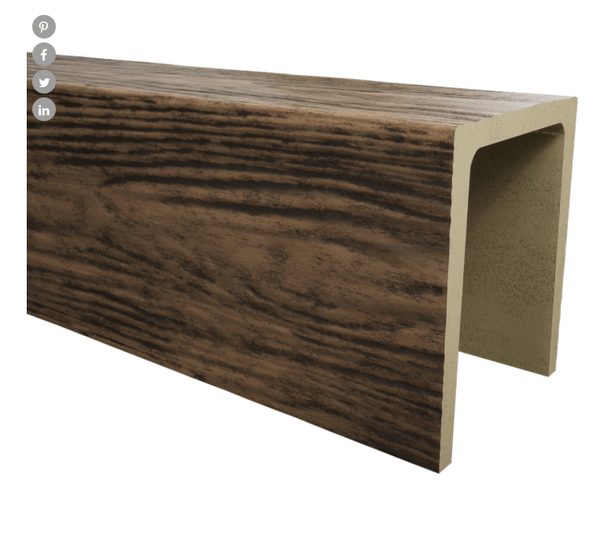 MENA FAUX WOOD CEILING BEAM - KONA BROWN - CrownCornice Mouldings & Millworks Inc.