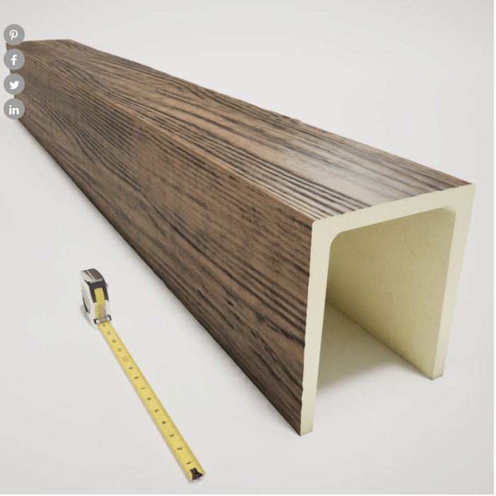MENA FAUX WOOD CEILING BEAM - KONA BROWN - CrownCornice Mouldings & Millworks Inc.