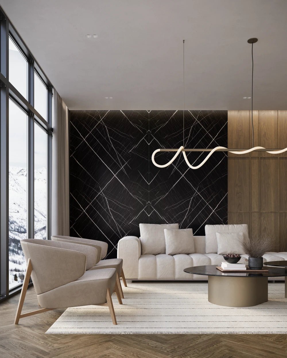 Midnight Noir Faux Wall Panel - FWP947043 - CrownCornice Mouldings & Millworks Inc.