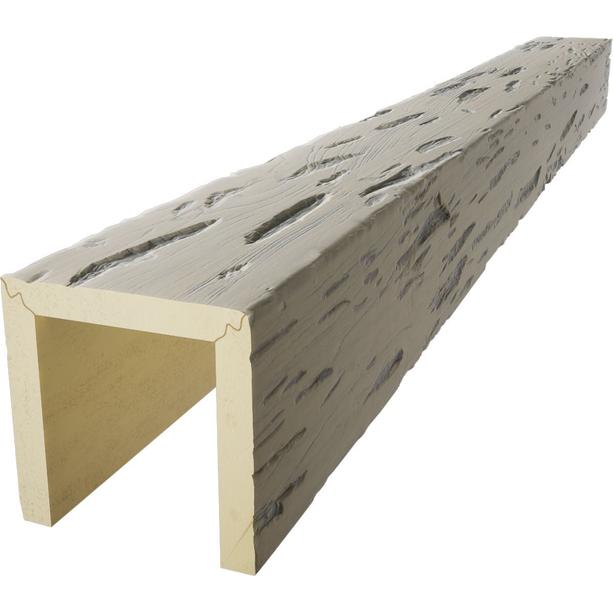 PECKY CYPRESS ENDURATHANE FAUX WOOD CEILING BEAM, DRIFTWOOD - CrownCornice Mouldings & Millworks Inc.