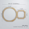 HILLROSE Decorative Wall Panel - CrownCornice Mouldings & Millworks Inc.