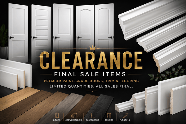 Clearance Final Sale Items - CrownCornice Mouldings & Millworks Inc.
