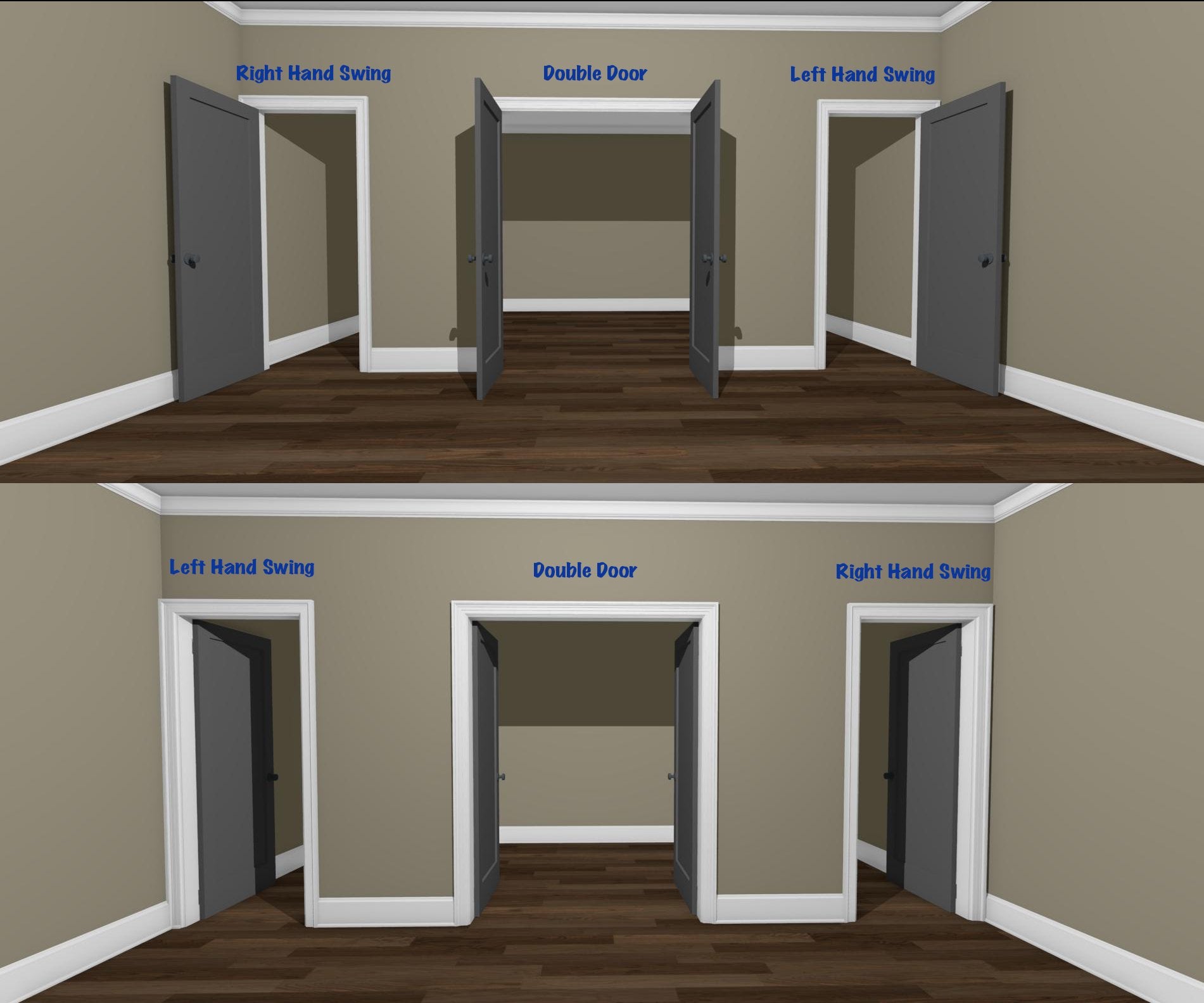 1 Panel Shaker Hollow Core - Pre - Hung Door 1 3/8