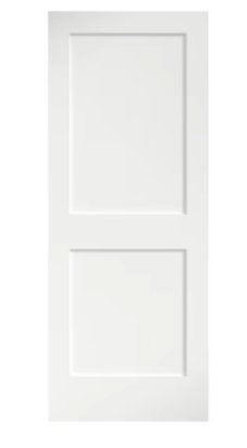 2 Panel Beveled Shaker Hollow Core - Slab Door 1 3/8" Thickness - 2PBSH - CrownCornice Mouldings & Millworks Inc.