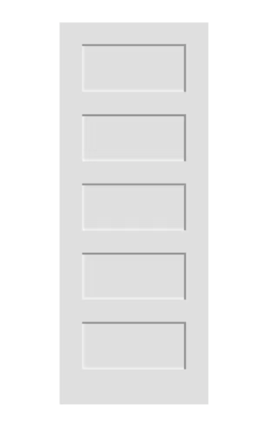 5 Panel Solid Shaker Door - CrownCornice Mouldings & Millworks Inc.