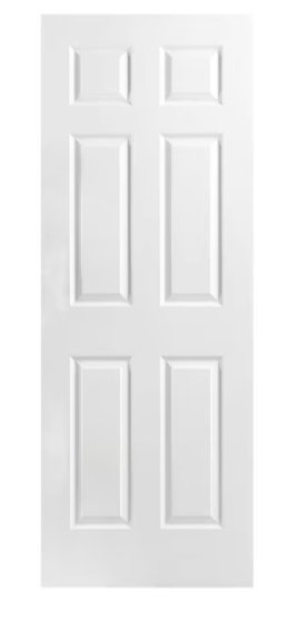 6 Panel Colonial Hollow Core - 80" Pre - Hung Door With 6 5/8" Wood Jamb - 6PCHPH6 - CrownCornice Mouldings & Millworks Inc.