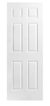 6 Panel Colonial Hollow Core - Pre - Hung Door 1 3/8" Thickness With 4 5/8" Wood Jamb - CrownCornice Mouldings & Millworks Inc.