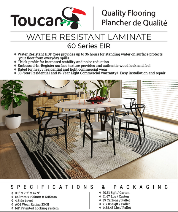 TF6010-F Brownstone Laminate Flooring