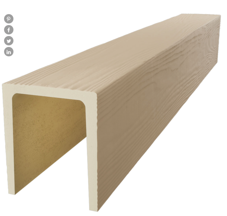 MENA FAUX WOOD CEILING BEAM- PRIMED TAN