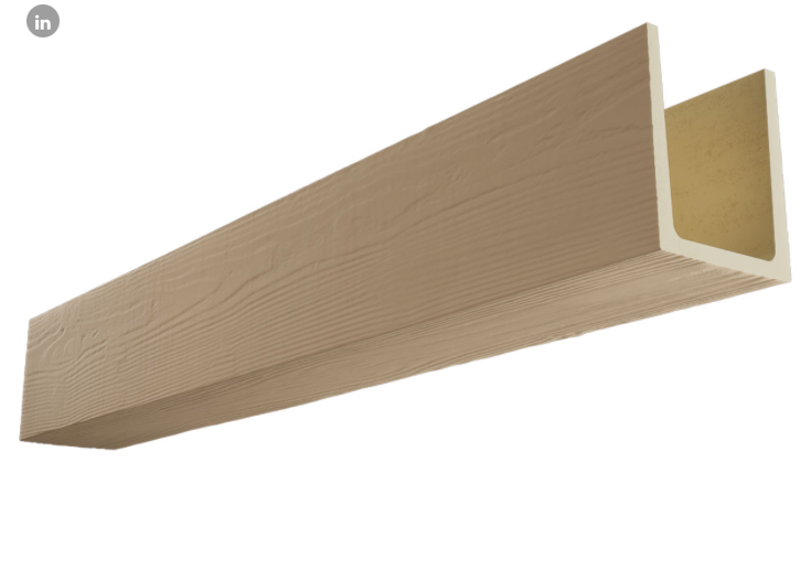 MENA FAUX WOOD CEILING BEAM- PRIMED TAN