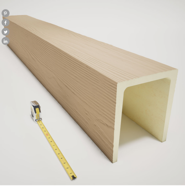 MENA FAUX WOOD CEILING BEAM- PRIMED TAN