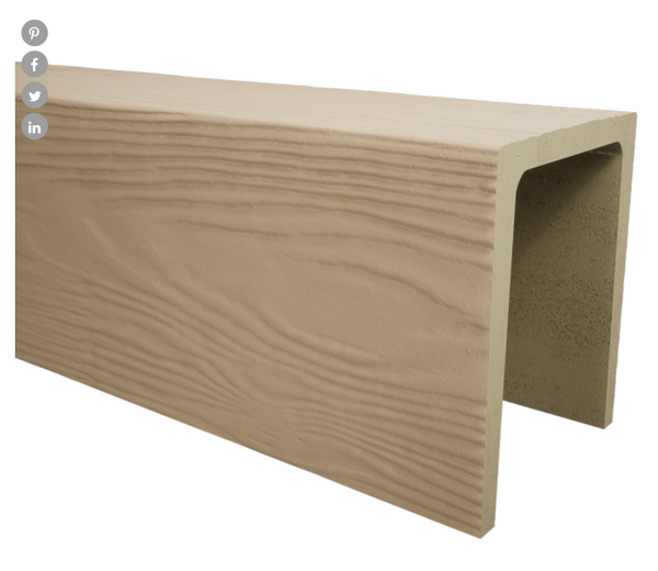 MENA FAUX WOOD CEILING BEAM- PRIMED TAN