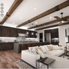 RECLAIMED AXED CUT FAUX WOOD CEILING BEAM - KONA BROWN
