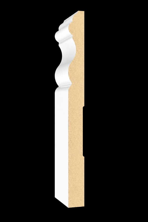 B - 05 – Colonial MDF Baseboard 5" x 12 ft - CrownCornice Mouldings & Millworks Inc.