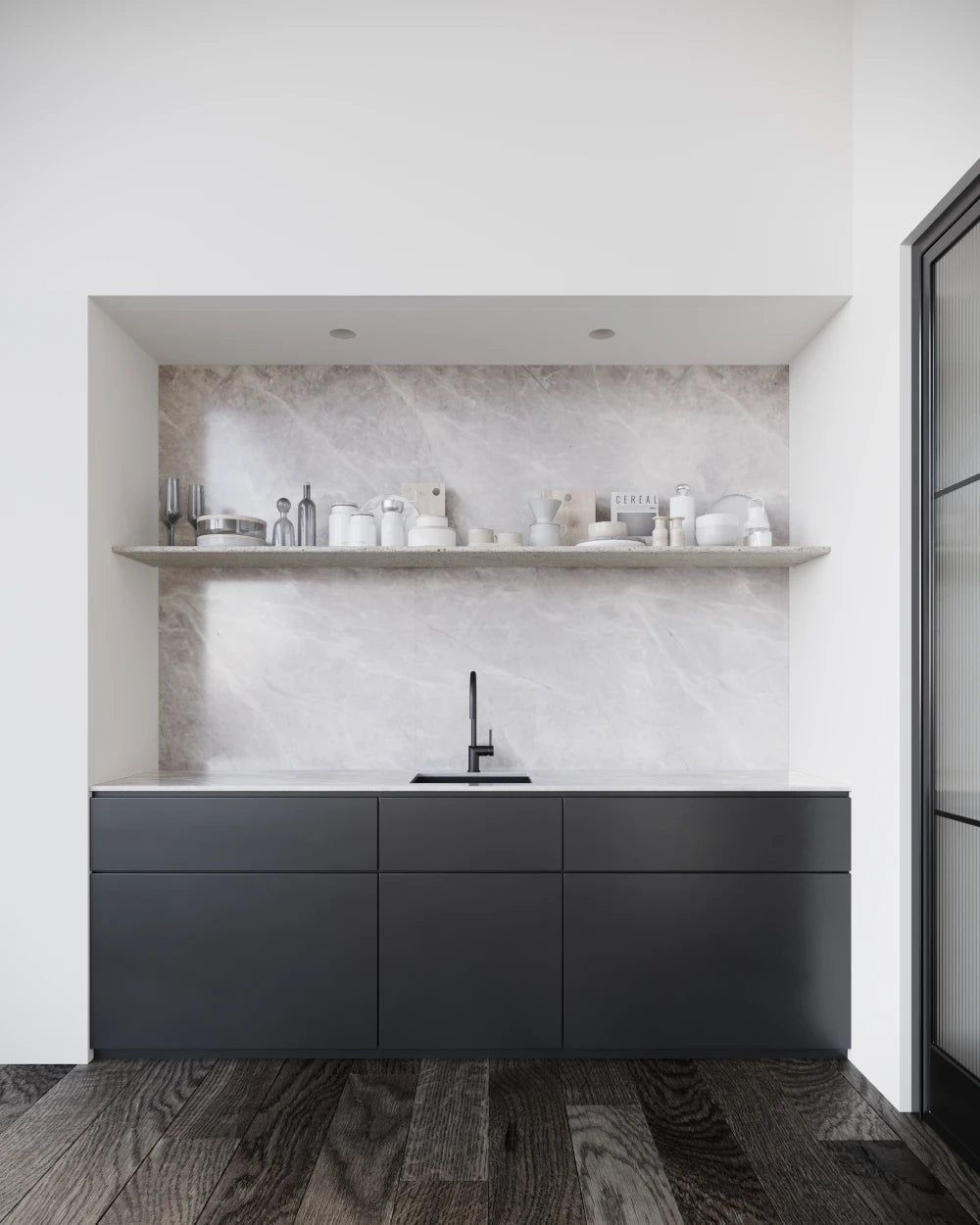 Elegant Grey Faux Wall Panel - FWP946997 - CrownCornice Mouldings & Millworks Inc.