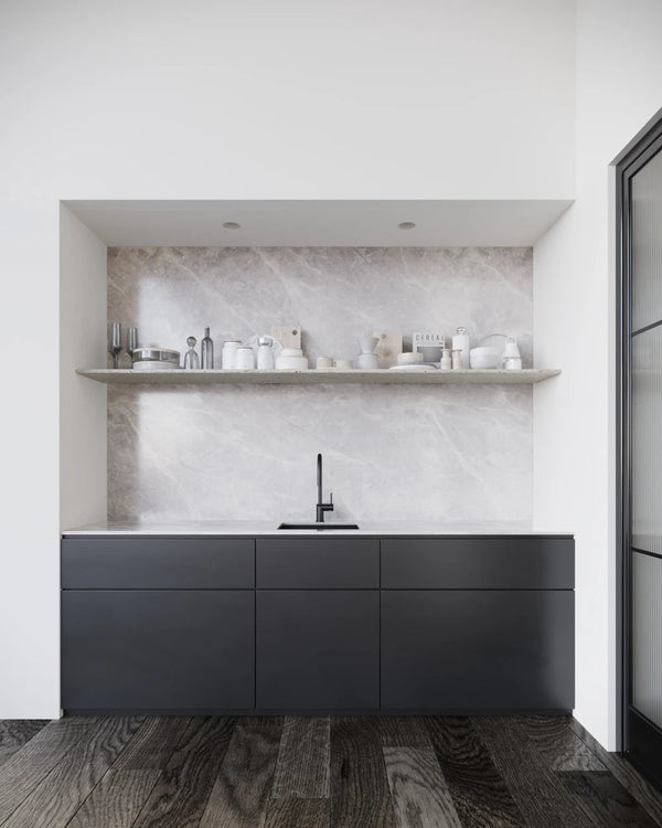 Elegant Grey Faux Wall Panel - FWP946997 - CrownCornice Mouldings & Millworks Inc.