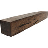 Hand Hewn Faux Wood Fireplace Mantel 4"X4" - CrownCornice Mouldings & Millworks Inc.