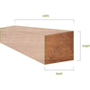 Hand Hewn Faux Wood Fireplace Mantel 4"X4" - CrownCornice Mouldings & Millworks Inc.