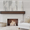 Hand Hewn Faux Wood Fireplace Mantel 6"x8" - CrownCornice Mouldings & Millworks Inc.