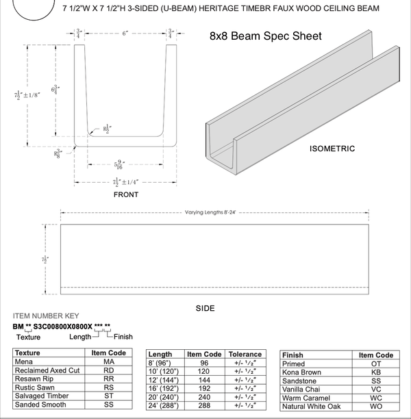 MENA HERITAGETIMBER FAUX WOOD CEILING BEAM, SANDSTONE - CrownCornice Mouldings & Millworks Inc.