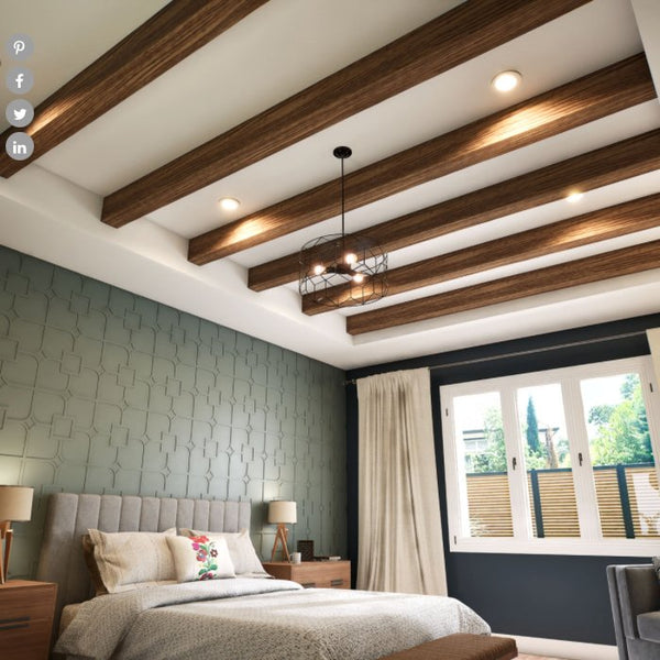 MENA HERITAGETIMBER FAUX WOOD CEILING BEAM, WARM CARAMEL - CrownCornice Mouldings & Millworks Inc.