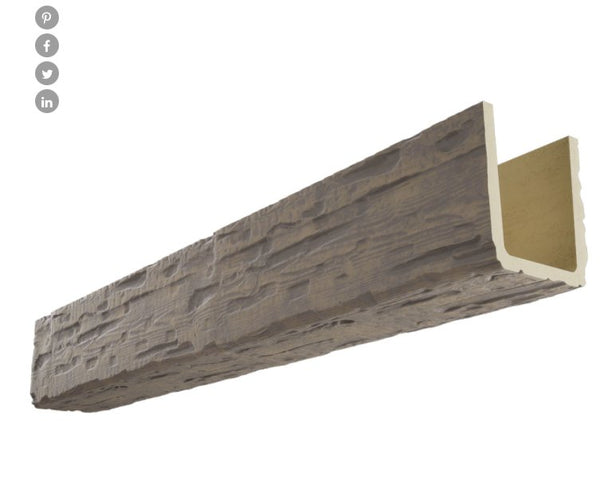 SALVAGED TIMBER HERITAGETIMBER FAUX WOOD CEILING BEAM, SANDSTONE - CrownCornice Mouldings & Millworks Inc.