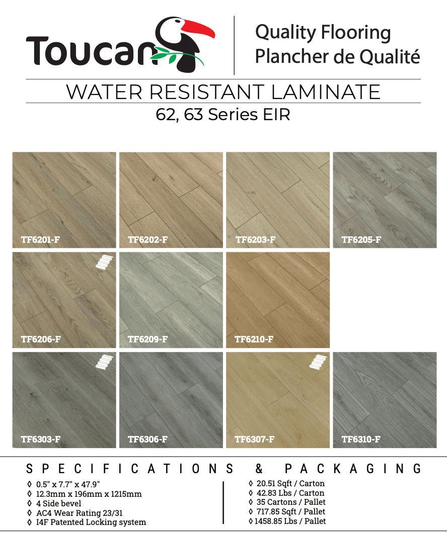 TF6310 - F Ocean Grey Laminate Flooring - CrownCornice Mouldings & Millworks Inc.