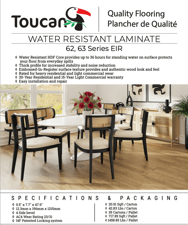 TF6310 - F Ocean Grey Laminate Flooring - CrownCornice Mouldings & Millworks Inc.
