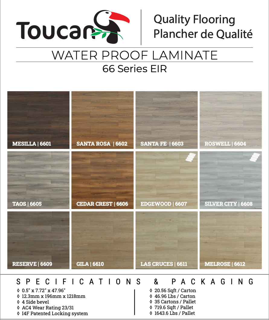 TF6608 - F Silver City Laminate Flooring - CrownCornice Mouldings & Millworks Inc.