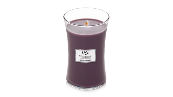 Woodwick Amethyst & Amber Candle - CrownCornice Mouldings & Millworks Inc.