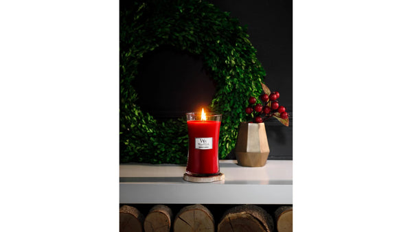 Woodwick Crimson Berries Candle - CrownCornice Mouldings & Millworks Inc.