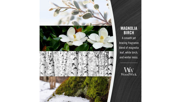 Woodwick Magnolia Birch Candle - CrownCornice Mouldings & Millworks Inc.