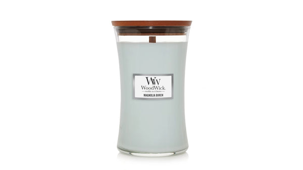 Woodwick Magnolia Birch Candle - CrownCornice Mouldings & Millworks Inc.