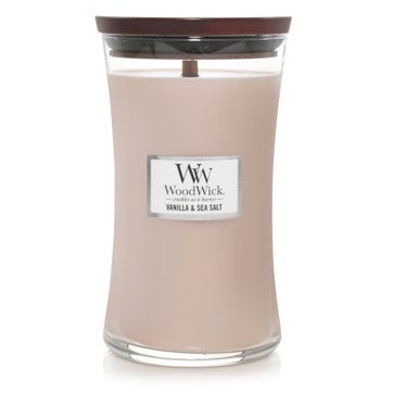 Woodwick Vanilla & Sea Salt Candle - CrownCornice Mouldings & Millworks Inc.